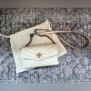 Tory Burch Kira Chevron Quilted Leather Wallet on a Chain